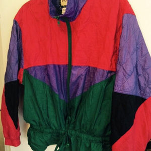 Women's Vintage retro Panasia Workout Jacket Size Medium